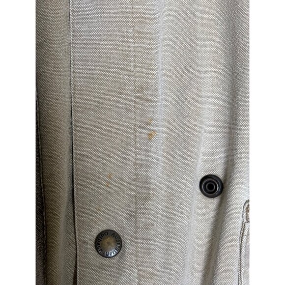 The Australian Outback Collection Duster Long Coat Khaki Washed Snap Size Medium - Picture 11 of 16